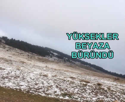 DEMİRCİ DAĞLARINDA KAR