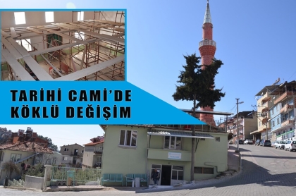 TARİHİ CAMİ'DE RESTORASYON BAŞLADI