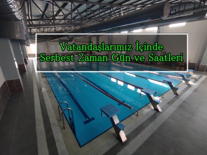 YARI OLİMPİK YÜZME HAVUZU HAFTALIK PROGRAMI YAYINLANDI