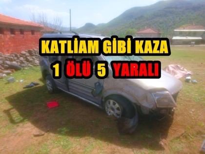 DEMİRCİ'DE FACİA GİBİ KAZA