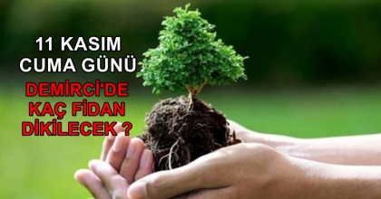 DEMİRCİ'DE MİLLİ AĞAÇLANDIRMA GÜNÜNDE FİDANLAR TOPRAKLA BULUŞACAK