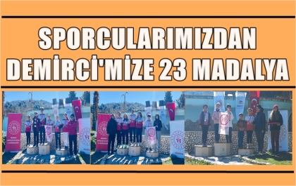 DEMİRCİ’Lİ SPORCULAR İL ŞAMPİYONASINDAN 23 MADALYA İLE DÖNDÜ