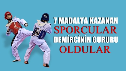 SPORCULARDAN DEMİRCİ'YE 7 MADALYA, TEŞEKKÜRLER ÇOCUKLAR
