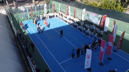 CUMHURİYETİN 100. YILI BÜYÜKLER SONBAHAR TENİS TURNUVASI BAŞLADI