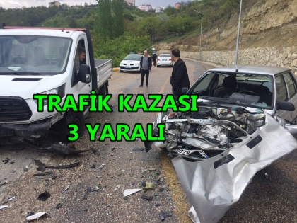 TRAFİK KAZASI, 3 YARALI