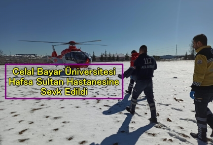 AMBULANS HELİKOPTER 8 YAŞINDAKİ ÖĞRENCİ İÇİN HAVALANDI