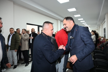 DEMİRCİ'DE GELENEKSEL BAYRAMLAŞMA PROGRAMINA YOĞUN KATILIM.