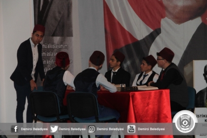 12 MART İSTİKLAL MARŞININ KABULÜ DEMİRCİ'DE KUTLANDI