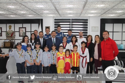 SPORCULARDAN, BAŞKAN'A ZİYARET