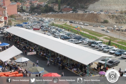 VATANDAŞ VE ÜRETİCİ MEMNUN. DEMİRCİ BELEDİYESİ ÇALIŞIYOR