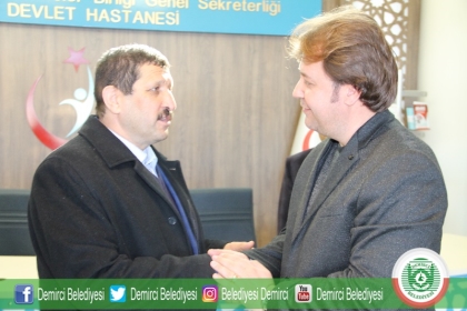 BAŞKAN SELÇUK'TAN, DEVLET HASTANESİ BAŞHEKİM'İ ÇOKBOZ'A ZİYARET