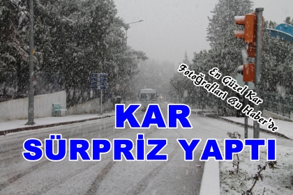 KAR DEMİRCİ'YE SÜRPRİZ YAPTI, KAR MANZARALARI BİR TIK İLERİDE