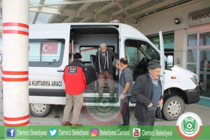 HASTALAR, ARAMA KURTARMA EKİBİNCE HASTANEYE ULAŞTIRILDI