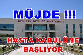 MÜJDE, HASTA KABULÜNE BAŞLIYOR.