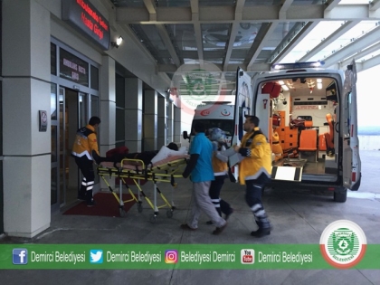 DEMİRCİ’DE TRAFİK KAZASI ; 1 YARALI