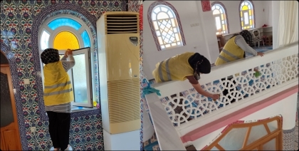 İLÇE MERKEZİ VE KIRSAL MAHALLELERDE CAMİ TEMİZLİK ÇALIŞMALARINA DEVAM EDİLİYOR
