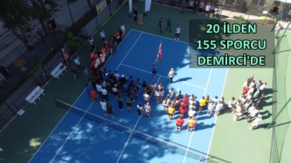 DEMİRCİ'DE ANADOLU YILDIZLAR TENİS TÜRKİYE FİNALİ BAŞLADI