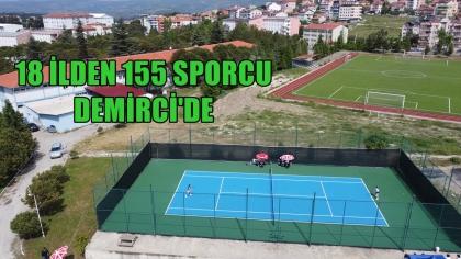 DEMİRCİ'DE OKUL SPORLARI TENİS TÜRKİYE ŞAMPİYONASI BAŞLADI