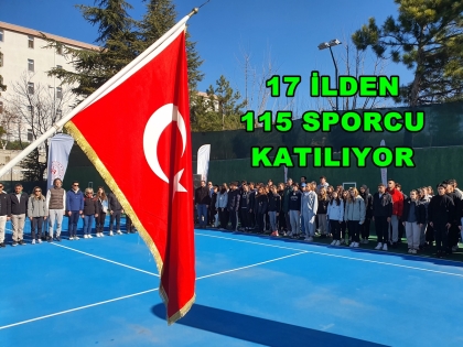DEMİRCİ'DE OKUL SPORLARI TENİS TURNUVASI BAŞLADI