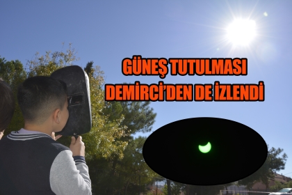 PARÇALI GÜNEŞ TUTULMASI GÖZLEMLENİYOR.