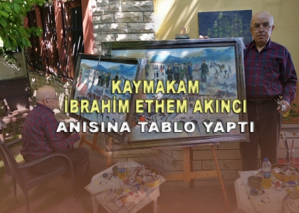 DEMİRCİLİ RESSAM'DAN MEMLEKETİNE ÖZEL TABLO