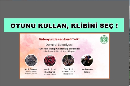 OYUNU KULLAN, KLİBİNİ SEÇ