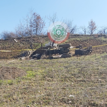 DEMİRCİ'DE TRAKTÖR KAZASI, 1 KİŞİ HAYATINI KAYBETTİ