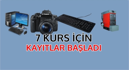 7 KURS İÇİN KAYITLAR BAŞLADI, SAKIN GEÇ KALMAYIN