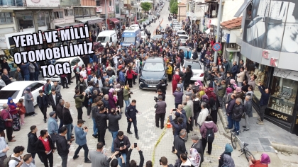 TÜRKİYE'NİN OTOMOBİLİ TOGG DEMİRCİ'DE TANITILDI