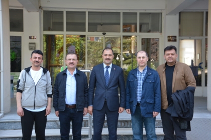 BAŞKAN KARA, ADALET ESKİ BAKAN YARDIMCISI CENGİZ ÖNER VE BERABERİNDEKİ HEYETİ AĞIRLADI