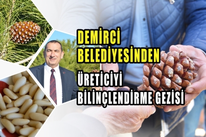 DEMİRCİ'DE FISTIK ÜRETİMİNİN ARTTIRILMASI İÇİN ÜRETİCİ BİLGİLENDİRME GEZİSİ