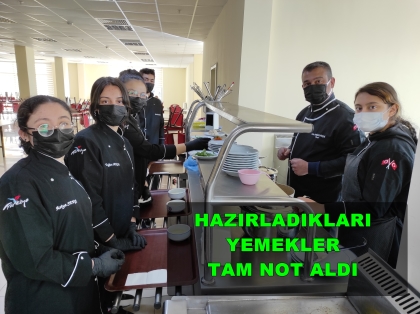 YİYECEK İÇECEK HİZMETLERİ BÖLÜMÜ ÖĞRENCİLERİ HAZIRLADI